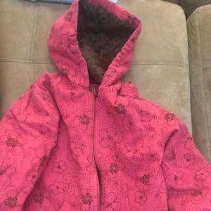 Girls canvas insulated coat size 14